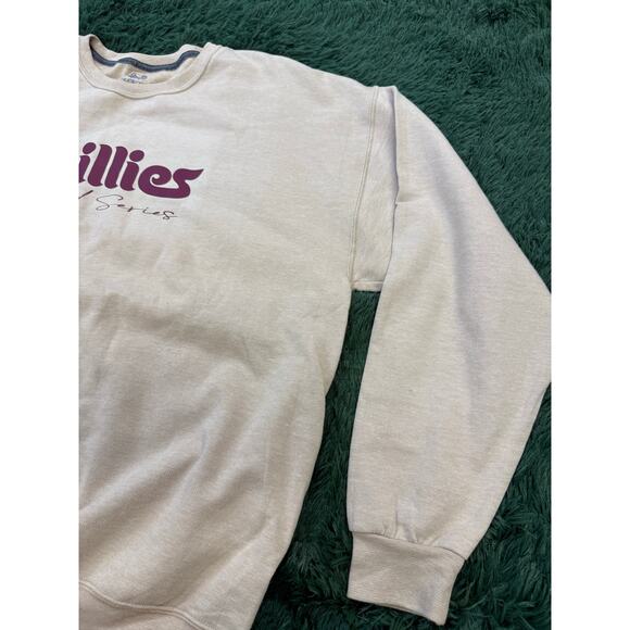 Philadelphia Phillies Cream Colored XL Sweatshirt Unisex MLB - Picture 5 of 7